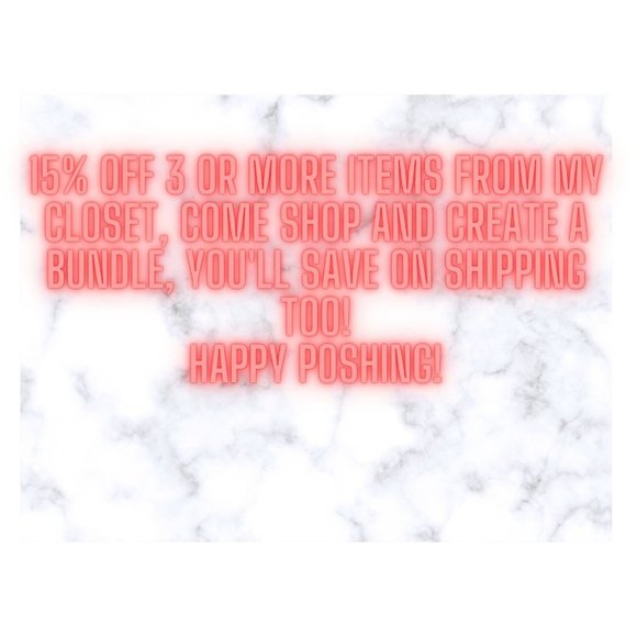 15% OFF 3 ITEMS OR MORE FROM MY CLOSET - YOU'LL SAVE ON SHIPPING TOO! - Picture 1 of 1